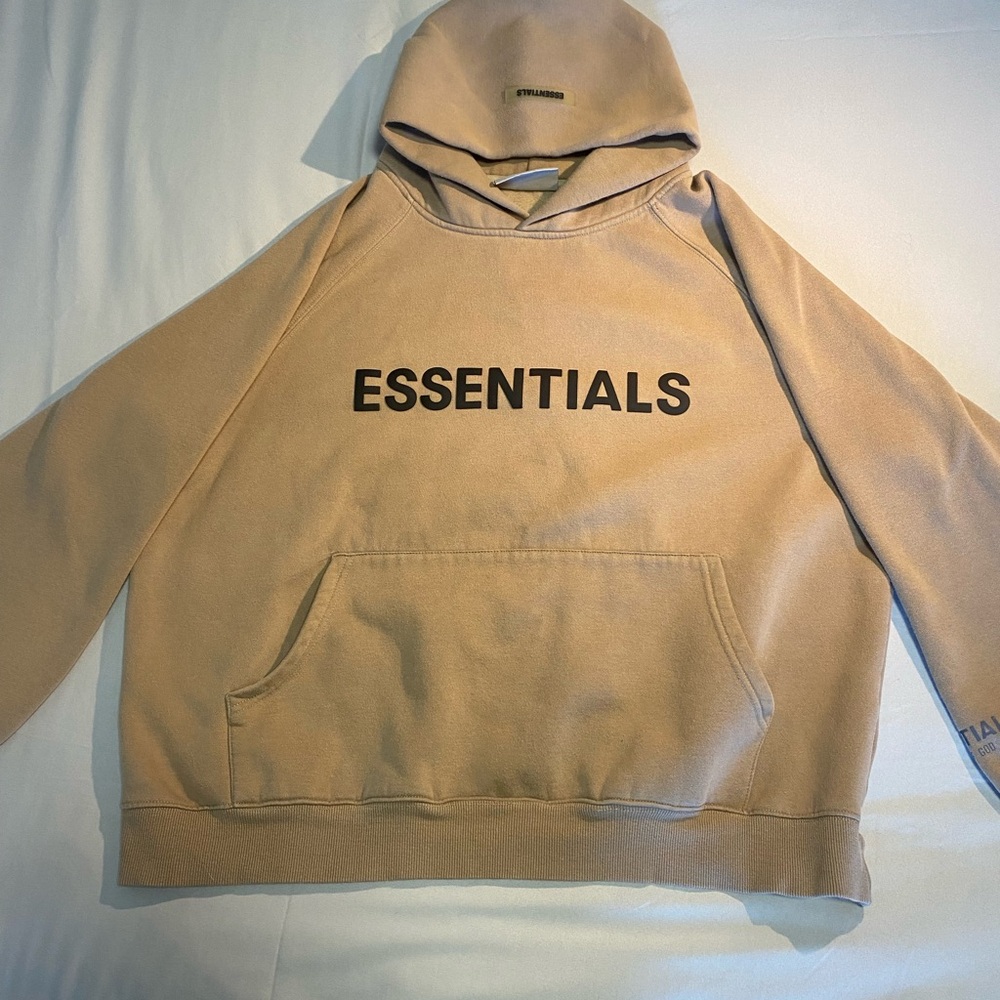 Essentials Beige Hoodie